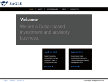 Tablet Screenshot of eagle-investments.com